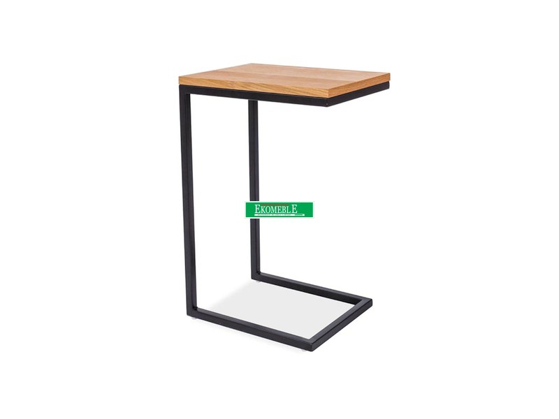 STOLIK LARGO C DĄB/CZARNY 30X40