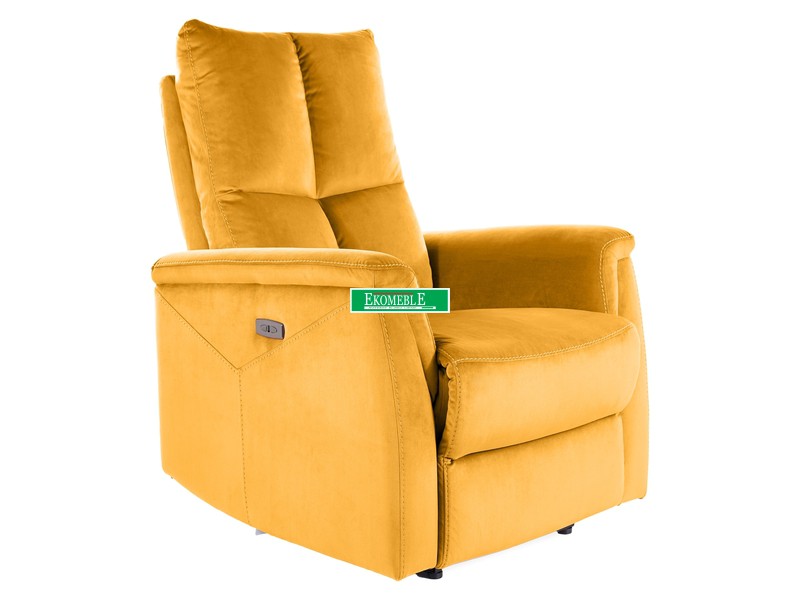 FOTEL ROZKŁADANY NEPTUN VELVET JASNY SZARY BLUVEL 03