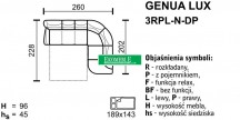 Genua lux - narożnik dl - n - 3rpp