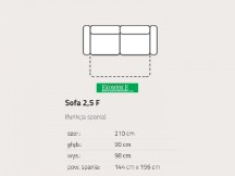 Feniks - Motion - Sofa 2,5F z funkcją spania