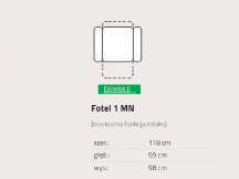 Feniks - Motion - Fotel 1MN z relaksem manualnym