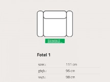 Feniks - Mozza - Fotel 1 bez funkcij