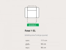 Feniks - Lino - Fotel 1EL z relaksem elektrycznym