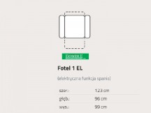 Feniks - Lorenzo - Fotel 1EL z relaksem elektrycznym