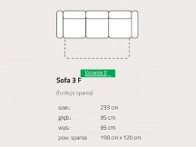 Feniks - Loft - Sofa 3F z funkcją spania