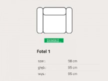 Feniks - Loft - Fotel 1 bez funkcij