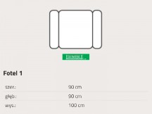 Feniks - Torino - Fotel 1 bez funkcij