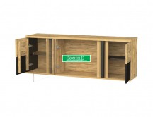 MEBIN-OMEGA WITRYNKA WISZĄCA MAŁA 2D1DS Z OŚWIETLENIEM