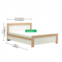 Stolwit - manhattan - łoże 160 z oświetleniem z pojemnikiem