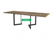 Mebin - Gintaro Stół Viva I 160 z wsadami dokładanymi