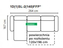 Gala-Sora-Narożnik 1D(1)SL-2(140)FFP