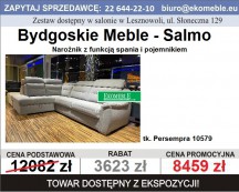 Bydgoskie Meble  - Salmo narożnik z funkcją spania i pojemnikiem , tk.Persempra 10579