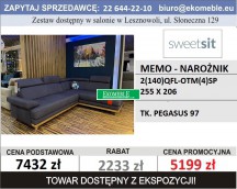 SWEET SIT - MEMO - NAROŻNIK 2(140)QFL-OTM(4)SP TK.PEGASUS 97