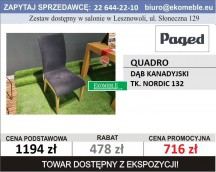 Paged - QUADRO - DĄB KANADYJSKI, TK. NORDIC 132