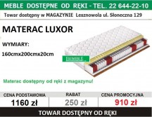 LUXOR (GRAND LUX) MATERAC 160/200 SPR.KIESZ. 7STR.
