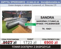 Etap Sofa - Sandra narożnik z funkcją spania i pojemnikiem