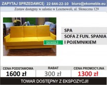 SPA - SOFA Z FUNKCJĄ SPANIA I POJEMNIKIEM 