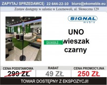 SIGNAL - WIESZAK UNO CZARNY METAL 