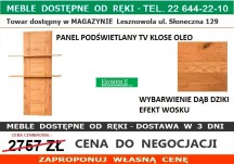 KLOSE OLEO 7415-39 PANEL TV Z OŚWIETLENIEM DĄB DZIKI E. WOSKU