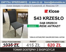 Klose - ZESTAW KRZESEŁ S43