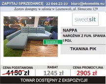 SWEET SIT - NAPPA, NAROŻNIK. Z F. SPANIA I POJEMNIKIEM, TK. PIK