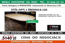 Klose - STÓŁ OPTI 1 3800-02 ŚR.120 , ROZKŁADANY Z SZYNĄ TELESKOPOWĄ