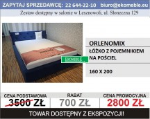 ORLENOMIX, Łóżko z poj. na pościel, 160 x 200