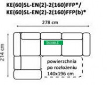 Gala - Olbia - Narożnik KE(60)SL-EN(2)-2(160)FFP