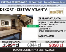 DEKORT - ZESTAW ATLANTA DĄB PALONY
