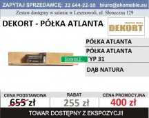 DEKORT - PÓŁKA ATLANTA DĄB NATURA