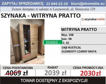 SZYNAKA MEBLE - WITRYNA PRATTO 12