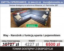 Way - narożnik z funkcją spania i pojemnikiem