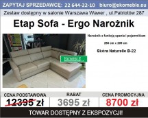 Etap Sofa - Ergo narożnik z funkcją spania i pojemnikiem 