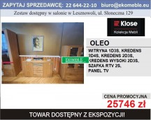 KLOSE - OLEO - ZESTAW WITRYNA 1D3S, KREDENS 2D4S, KRED.WYS. 2D3S, KRED.WYS. 2D3S, SZAFKA RTV 2S, PANEL TV