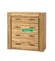 Szynaka - velvet natura - komoda wysoka z 4 szufladami typ 75