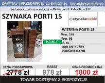 SZYNAKA MEBLE - WITRYNA PORTI 15