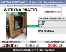 SZYNAKA MEBLE - PRATTO TYP 15 WITRYNA 2-DRZWIOWA