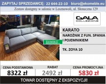 GALA COLLEZIONE - NAROŻNIK KARATO Z FUNKCJĄ SPANIA I POJEMNIKIEM, TK. ZOYA 10