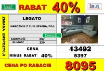 BYDGOSKIE MEBLE - LEGATO NAROŻNIK 3F-TE-1HT/BK 