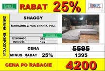 BENIX - SHAGGY NAROŻNIK Z FUN. SPANIA I POJ. 