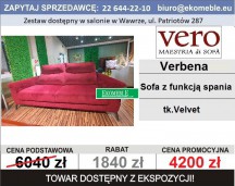 VERBENA KANAPA 3RBI2 TK. VELVET 