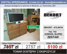 DEKORT - ZESTAW ATLANTA , DĄB PALONY