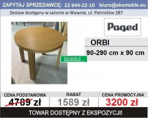 Paged - stół Orbi, 90-290x90 cm