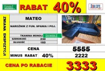 Mateo - narożnik z funkcją spania i pojemnikiem