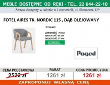 Paged - Fotel Aires, tk.nordic 115 , dąb olejowany