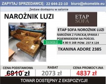 ETAP SOFA - NAROŻNIK LUZI Z FUNKCJĄ SPANIA I POJEMNIKIEM