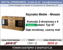 Szynaka Meble - Mosaic Typ 47 Komoda 2-drzwiowa z 4 szufladami