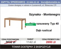 Szynaka Meble - Montenegro Typ 40 Stół rozsuwany