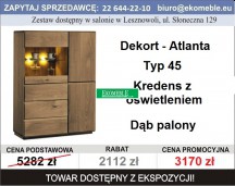 Dekort - Atlanta Typ 45 Kredens z oświetleniem