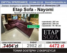 Etap Sofa - Nayomi narożnik z funkcją slide - elektrycznie wysuwane siedzisko